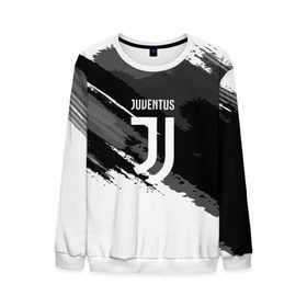 Мужской свитшот 3D с принтом JUVENTUS SPORT STYLE в Екатеринбурге, 100% полиэстер с мягким внутренним слоем | круглый вырез горловины, мягкая резинка на манжетах и поясе, свободная посадка по фигуре | football | soccer | ювентус