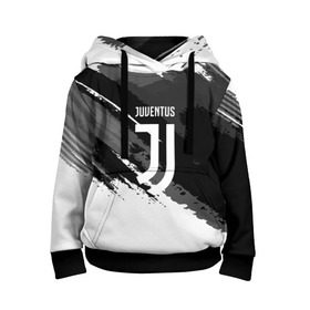 Детская толстовка 3D с принтом JUVENTUS SPORT STYLE в Екатеринбурге, 100% полиэстер | двухслойный капюшон со шнурком для регулировки, мягкие манжеты на рукавах и по низу толстовки, спереди карман-кенгуру с мягким внутренним слоем | Тематика изображения на принте: football | soccer | ювентус