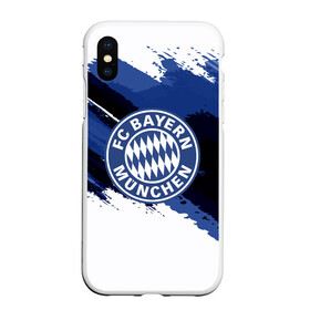 Чехол для iPhone XS Max матовый с принтом BAYERN MUNCHEN SPORT STYLE в Екатеринбурге, Силикон | Область печати: задняя сторона чехла, без боковых панелей | Тематика изображения на принте: football | soccer | байерн