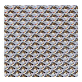 Магнитный плакат 3Х3 с принтом Ежики в Екатеринбурге, Полимерный материал с магнитным слоем | 9 деталей размером 9*9 см | еж | ежик | колючий | паттерн