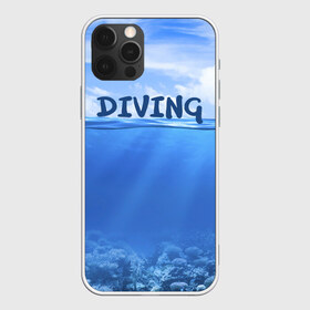 Чехол для iPhone 12 Pro Max с принтом Дайвинг в Екатеринбурге, Силикон |  | coral reef | diver | diving | underwater | вода | водолаз | волна | дайвер | коралловые рифы | море | ныряние | океан | подводный мир