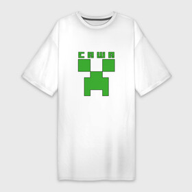 Платье-футболка хлопок с принтом Саша   Minecraft в Екатеринбурге,  |  | minecraft | александр | александра | добывать | игра | игрушка | имя | компьютерная | кубики | майкрафт | майн крафт | майнкрафт | пиксели | пиксель | ремесло | с именем | саня | саша | сашка | шахта