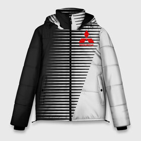 Мужская зимняя куртка 3D с принтом MITSUBISHI SPORT в Екатеринбурге, верх — 100% полиэстер; подкладка — 100% полиэстер; утеплитель — 100% полиэстер | длина ниже бедра, свободный силуэт Оверсайз. Есть воротник-стойка, отстегивающийся капюшон и ветрозащитная планка. 

Боковые карманы с листочкой на кнопках и внутренний карман на молнии. |  машина | марка | митсубиси