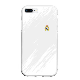 Чехол для iPhone 7Plus/8 Plus матовый с принтом Real Madrid 2018 Original в Екатеринбурге, Силикон | Область печати: задняя сторона чехла, без боковых панелей | Тематика изображения на принте: emirates | fc | real madrid | абстракция | реал мадрид | футбол | футбольный клуб | эмблема