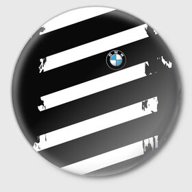 Значок с принтом BMW SPORT в Екатеринбурге,  металл | круглая форма, металлическая застежка в виде булавки | bmw |  машина | автомобиль | автомобильные | бмв