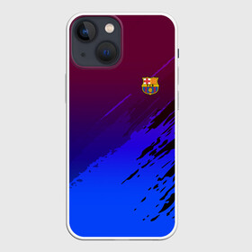 Чехол для iPhone 13 mini с принтом FC Barcelona SPORT в Екатеринбурге,  |  | football | soccer | разноцветный