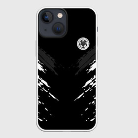 Чехол для iPhone 13 mini с принтом LEICESTER CITY 2018 SPORT в Екатеринбурге,  |  | football | soccer | черно белый