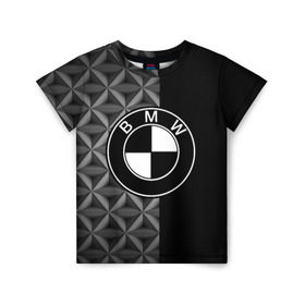 Детская футболка 3D с принтом BMW motorsport в Екатеринбурге, 100% гипоаллергенный полиэфир | прямой крой, круглый вырез горловины, длина до линии бедер, чуть спущенное плечо, ткань немного тянется | auto | automobile | bmw | car | автомобиль | бмв