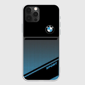 Чехол для iPhone 12 Pro с принтом BMW SPORT   в Екатеринбурге, силикон | область печати: задняя сторона чехла, без боковых панелей | bmw | бмв | марка | машины