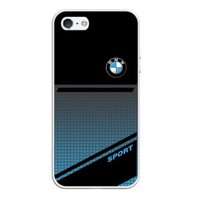 Чехол для iPhone 5/5S матовый с принтом BMW SPORT в Екатеринбурге, Силикон | Область печати: задняя сторона чехла, без боковых панелей | bmw | бмв | марка | машины