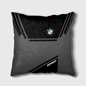 Подушка 3D с принтом BMW SPORT в Екатеринбурге, наволочка – 100% полиэстер, наполнитель – холлофайбер (легкий наполнитель, не вызывает аллергию). | состоит из подушки и наволочки. Наволочка на молнии, легко снимается для стирки | bmw | бмв | марка | машины