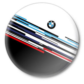 Значок с принтом BMW BRAND COLOR в Екатеринбурге,  металл | круглая форма, металлическая застежка в виде булавки | bmw | bmw motorsport | bmw performance | carbon | m | motorsport | performance | sport | бмв | карбон | моторспорт | спорт