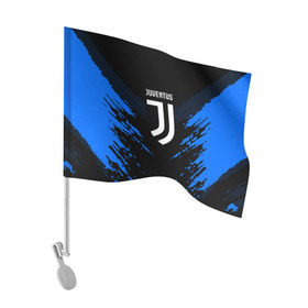 Флаг для автомобиля с принтом JUVENTUS SPORT в Екатеринбурге, 100% полиэстер | Размер: 30*21 см | football | soccer | ювентус
