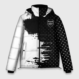 Мужская зимняя куртка 3D с принтом Arsenal uniform black 2018 в Екатеринбурге, верх — 100% полиэстер; подкладка — 100% полиэстер; утеплитель — 100% полиэстер | длина ниже бедра, свободный силуэт Оверсайз. Есть воротник-стойка, отстегивающийся капюшон и ветрозащитная планка. 

Боковые карманы с листочкой на кнопках и внутренний карман на молнии. | football | soccer | арсенал