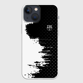 Чехол для iPhone 13 mini с принтом Barcelona uniform black 2018 в Екатеринбурге,  |  | football | soccer | барселона
