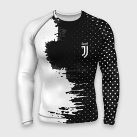 Мужской рашгард 3D с принтом Juventus uniform black 2018 в Екатеринбурге,  |  | football | soccer | ювентус