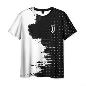 Мужская футболка 3D с принтом Juventus uniform black 2018 в Екатеринбурге, 100% полиэфир | прямой крой, круглый вырез горловины, длина до линии бедер | football | soccer | ювентус
