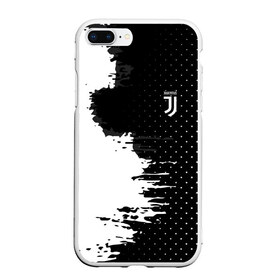 Чехол для iPhone 7Plus/8 Plus матовый с принтом Juventus uniform black 2018 в Екатеринбурге, Силикон | Область печати: задняя сторона чехла, без боковых панелей | Тематика изображения на принте: football | soccer | ювентус