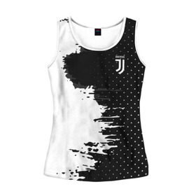 Женская майка 3D с принтом Juventus uniform black 2018 в Екатеринбурге, 100% полиэстер | круглая горловина, прямой силуэт, длина до линии бедра | football | soccer | ювентус