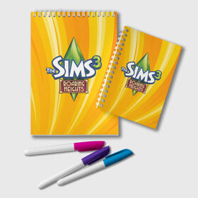 Блокнот с принтом The Sims в Екатеринбурге, 100% бумага | 48 листов, плотность листов — 60 г/м2, плотность картонной обложки — 250 г/м2. Листы скреплены удобной пружинной спиралью. Цвет линий — светло-серый
 | игра | онлайн | симс | симулятор
