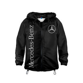 Детская ветровка 3D с принтом Mercedes-Benz в Екатеринбурге, 100% полиэстер | подол и капюшон оформлены резинкой с фиксаторами, по бокам два кармана без застежек, один потайной карман на груди | benz | mercedes | mercedes benz | бенц | мерс | мерседес
