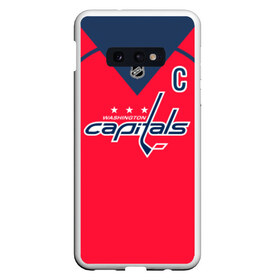 Чехол для Samsung S10E с принтом Ovechkin Washington Capitals Red в Екатеринбурге, Силикон | Область печати: задняя сторона чехла, без боковых панелей | овечкин | ови