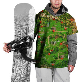 Накидка на куртку 3D с принтом Карта в Екатеринбурге, 100% полиэстер |  | game | heroes | maps | герои | игромания | игры | карты