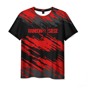 Мужская футболка 3D с принтом RAINBOW SIX SIEGE OUTBREAK в Екатеринбурге, 100% полиэфир | прямой крой, круглый вырез горловины, длина до линии бедер | rainbow | rainbow six | siege | six | игры | шутер