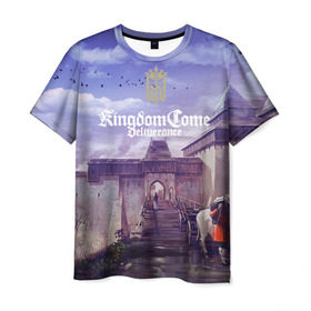 Мужская футболка 3D с принтом Kingdom Come Deliverance в Екатеринбурге, 100% полиэфир | прямой крой, круглый вырез горловины, длина до линии бедер | deliverance | kingdom come