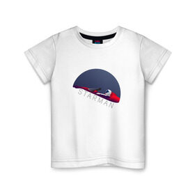 Детская футболка хлопок с принтом starman в Екатеринбурге, 100% хлопок | круглый вырез горловины, полуприлегающий силуэт, длина до линии бедер | Тематика изображения на принте: spacex | tesla | илон маск | маск | спейс икс | тесла