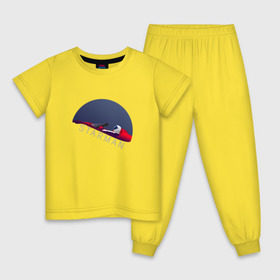 Детская пижама хлопок с принтом starman в Екатеринбурге, 100% хлопок |  брюки и футболка прямого кроя, без карманов, на брюках мягкая резинка на поясе и по низу штанин
 | spacex | tesla | илон маск | маск | спейс икс | тесла
