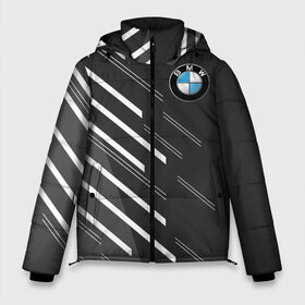 Мужская зимняя куртка 3D с принтом BMW SPORT в Екатеринбурге, верх — 100% полиэстер; подкладка — 100% полиэстер; утеплитель — 100% полиэстер | длина ниже бедра, свободный силуэт Оверсайз. Есть воротник-стойка, отстегивающийся капюшон и ветрозащитная планка. 

Боковые карманы с листочкой на кнопках и внутренний карман на молнии. | Тематика изображения на принте: auto | bmw | motorsport | авто | автомобиль | автомобильные | бмв | бренд | марка | машины | моторспорт | спорт
