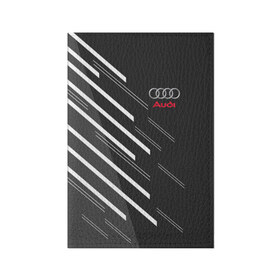 Обложка для паспорта матовая кожа с принтом AUDI SPORT в Екатеринбурге, натуральная матовая кожа | размер 19,3 х 13,7 см; прозрачные пластиковые крепления | auto | авто | ауди | машины