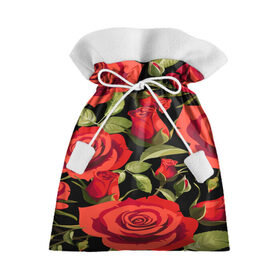 Подарочный 3D мешок с принтом Великолепные розы в Екатеринбурге, 100% полиэстер | Размер: 29*39 см | flower | pattern | spring | букет | весна | паттерн | праздник | розы | цветочный | цветы