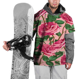 Накидка на куртку 3D с принтом Rose flower в Екатеринбурге, 100% полиэстер |  | Тематика изображения на принте: 