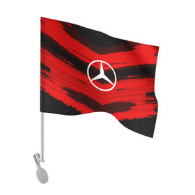 Флаг для автомобиля с принтом Mercedes sport abstract 2018 в Екатеринбурге, 100% полиэстер | Размер: 30*21 см | 