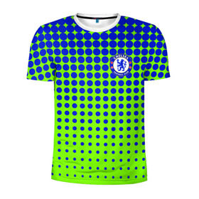 Мужская футболка 3D спортивная с принтом Chelsea в Екатеринбурге, 100% полиэстер с улучшенными характеристиками | приталенный силуэт, круглая горловина, широкие плечи, сужается к линии бедра | chelsea | england | football | futbol | sport | англия | спорт | футбол | челси