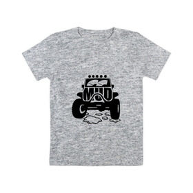 Детская футболка хлопок с принтом Off road в Екатеринбурге, 100% хлопок | круглый вырез горловины, полуприлегающий силуэт, длина до линии бедер | 4х4 | off | rooad | внедорожник