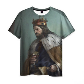 Мужская футболка 3D с принтом Kingdom Come: Deliverance в Екатеринбурге, 100% полиэфир | прямой крой, круглый вырез горловины, длина до линии бедер | 