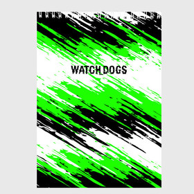 Скетчбук с принтом Watch Dogs в Екатеринбурге, 100% бумага
 | 48 листов, плотность листов — 100 г/м2, плотность картонной обложки — 250 г/м2. Листы скреплены сверху удобной пружинной спиралью | ded | dedsec | sec | watch dogs | watchdogs | дедсек | дэдсек