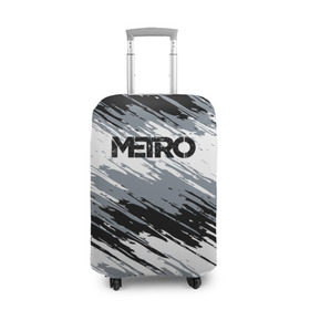 Чехол для чемодана 3D с принтом METRO в Екатеринбурге, 86% полиэфир, 14% спандекс | двустороннее нанесение принта, прорези для ручек и колес | 2033 | exodus | game | last | light | metro | redux | апокалипсис | зомби | игра | краска | краски | метро | монстр | постапокалипсис