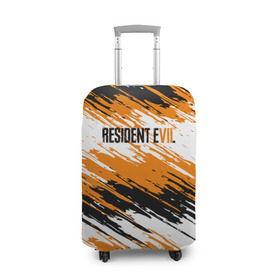 Чехол для чемодана 3D с принтом Resident Evil в Екатеринбурге, 86% полиэфир, 14% спандекс | двустороннее нанесение принта, прорези для ручек и колес | biohazard | evil | game | horror | residen | survival | зла | зомби | игра | краска | краски | мертвецы | обитель | хоррор