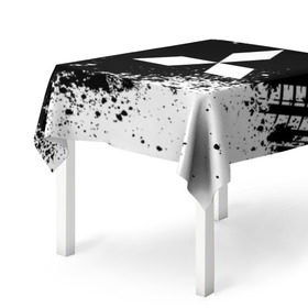 Скатерть 3D с принтом Mitsubishi abstract sport в Екатеринбурге, 100% полиэстер (ткань не мнется и не растягивается) | Размер: 150*150 см |  машина | марка | митсубиси