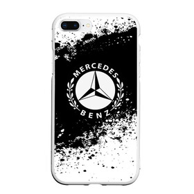 Чехол для iPhone 7Plus/8 Plus матовый с принтом Mercedes abstract sport в Екатеринбурге, Силикон | Область печати: задняя сторона чехла, без боковых панелей | auto | automobile | car | machine | mercedes | motor | motor car | sport car | автомашина | бренд | легковой автомобиль | марка | спортивный автомобиль | тачка