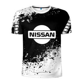 Мужская футболка 3D спортивная с принтом Nissan abstract sport в Екатеринбурге, 100% полиэстер с улучшенными характеристиками | приталенный силуэт, круглая горловина, широкие плечи, сужается к линии бедра | motor | nissan | авто | лого | машина | ниссан | тачка
