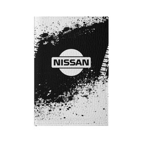 Обложка для паспорта матовая кожа с принтом Nissan abstract sport в Екатеринбурге, натуральная матовая кожа | размер 19,3 х 13,7 см; прозрачные пластиковые крепления | motor | nissan | авто | лого | машина | ниссан | тачка