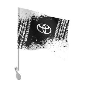 Флаг для автомобиля с принтом Toyota abstract sport в Екатеринбурге, 100% полиэстер | Размер: 30*21 см | auto | automobile | car | machine | motor | motor car | sport car | toyota | автомашина | бренд | легковой автомобиль | марка | спортивный автомобиль | тачка
