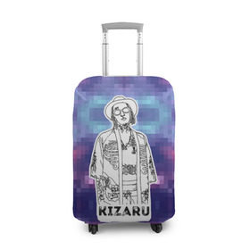 Чехол для чемодана 3D с принтом Kizaru в Екатеринбурге, 86% полиэфир, 14% спандекс | двустороннее нанесение принта, прорези для ручек и колес | 
