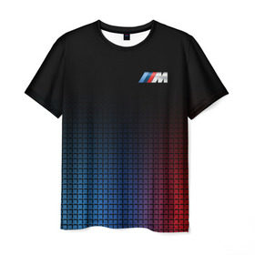 Мужская футболка 3D с принтом BMW MOTORSPORT в Екатеринбурге, 100% полиэфир | прямой крой, круглый вырез горловины, длина до линии бедер | bmw | bmw motorsport | bmw performance | carbon | m | motorsport | performance | sport | бмв | карбон | моторспорт | спорт
