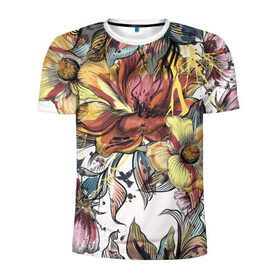Мужская футболка 3D спортивная с принтом Коллекция RENAISSANCE в Екатеринбурге, 100% полиэстер с улучшенными характеристиками | приталенный силуэт, круглая горловина, широкие плечи, сужается к линии бедра | абстракция | бабочки | веселые | модные | новинки | популярные | прикольные | цветные | яркие
